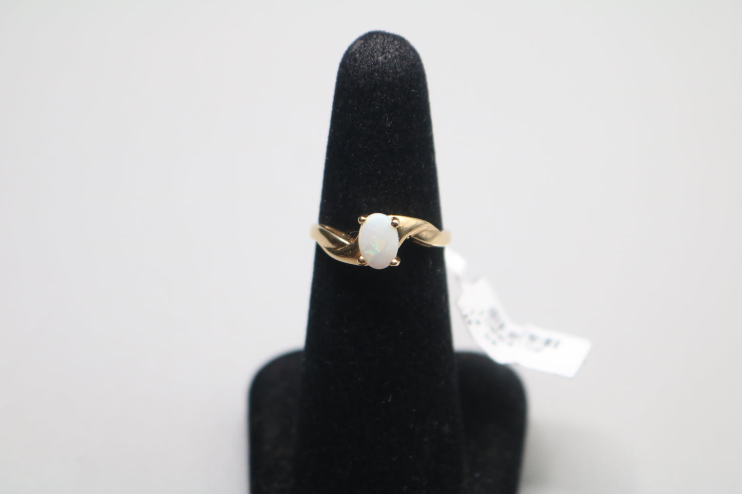 14K Yellow Gold Opal Bypass Ring (Size 6)