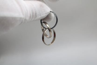 Cartier Trinity Ring White Gold and Ceramic (Size 65 or 11 & 1/4) (Local Purchase Only)