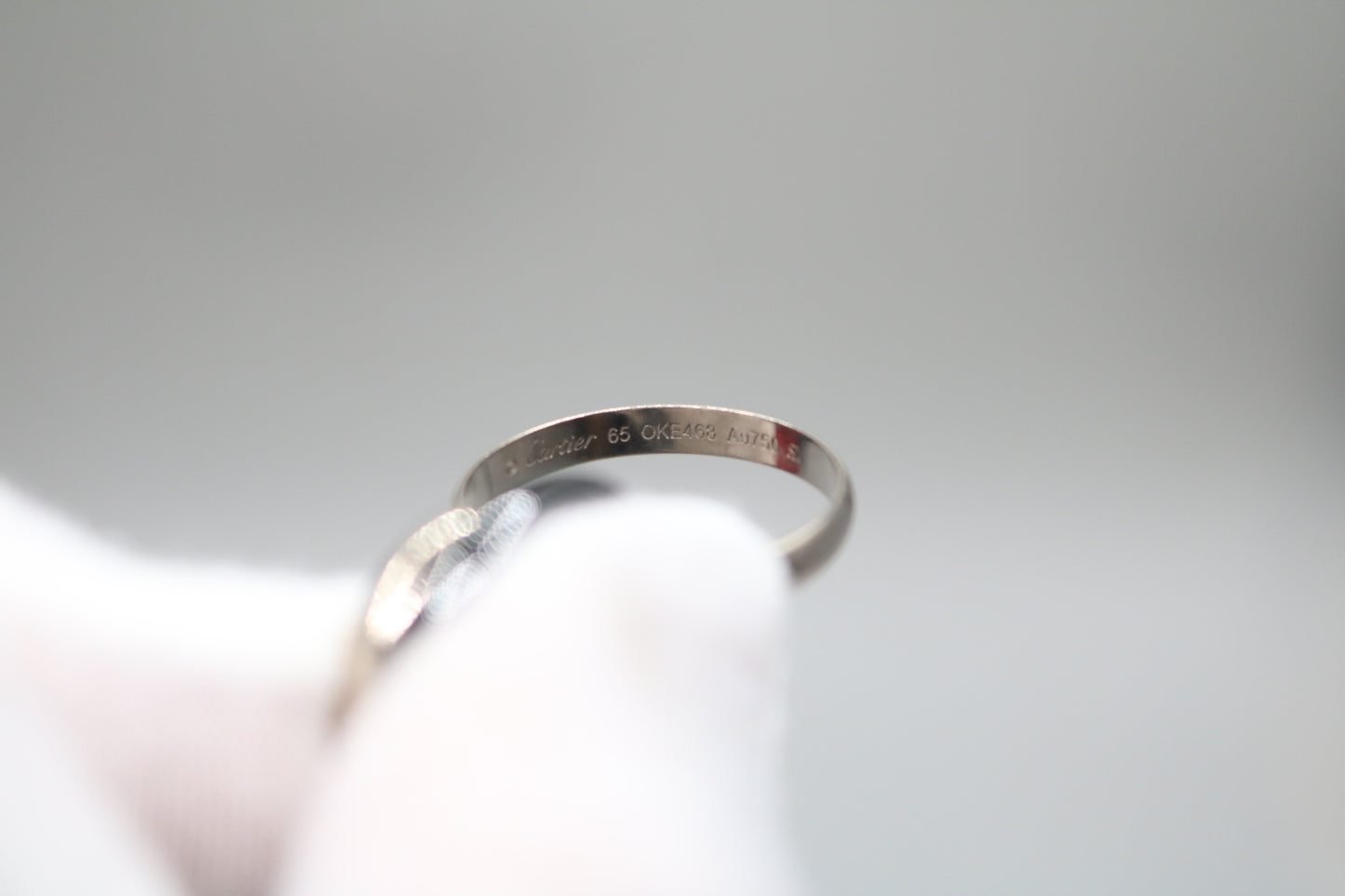 Cartier Trinity Ring White Gold and Ceramic (Size 65 or 11 & 1/4) (Local Purchase Only)