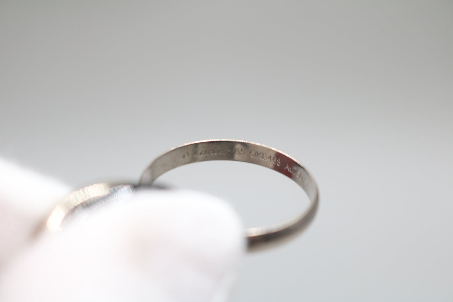 Cartier Trinity Ring White Gold and Ceramic (Size 65 or 11 & 1/4) (Local Purchase Only)