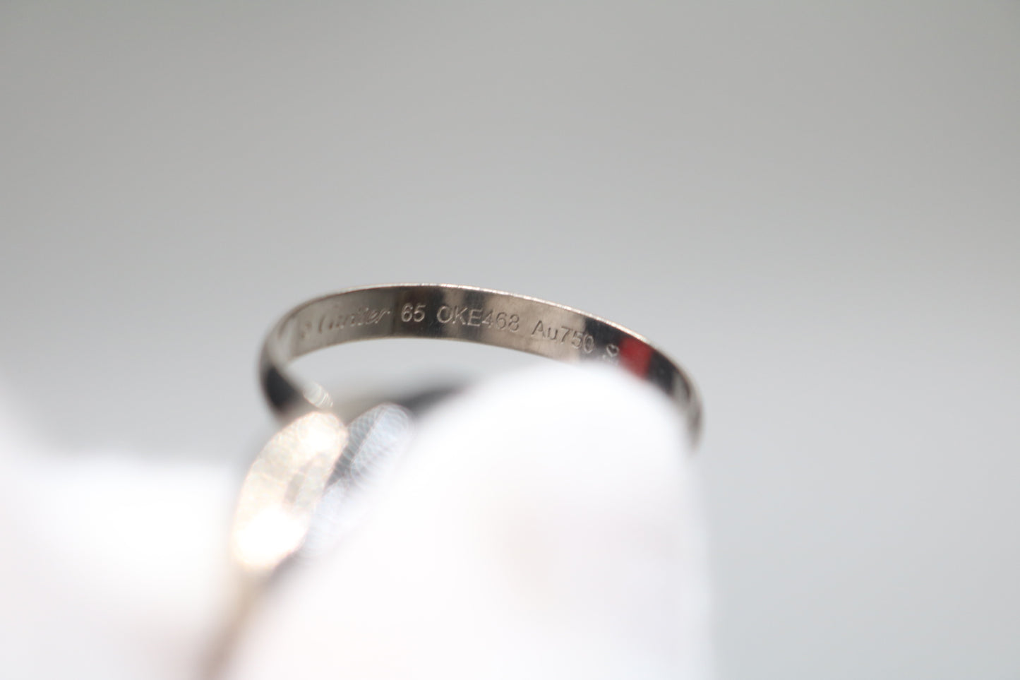 Cartier Trinity Ring White Gold and Ceramic (Size 65 or 11 & 1/4) (Local Purchase Only)
