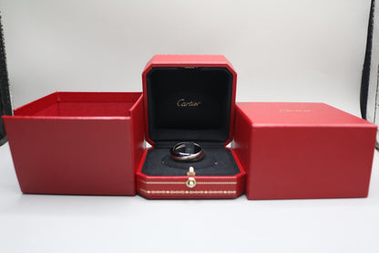 Cartier Trinity Ring White Gold and Ceramic (Size 65 or 11 & 1/4) (Local Purchase Only)
