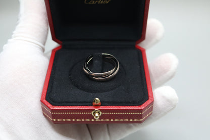 Cartier Trinity Ring White Gold and Ceramic (Size 65 or 11 & 1/4) (Local Purchase Only)