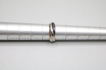 Cartier Trinity Ring White Gold and Ceramic (Size 65 or 11 & 1/4) (Local Purchase Only)