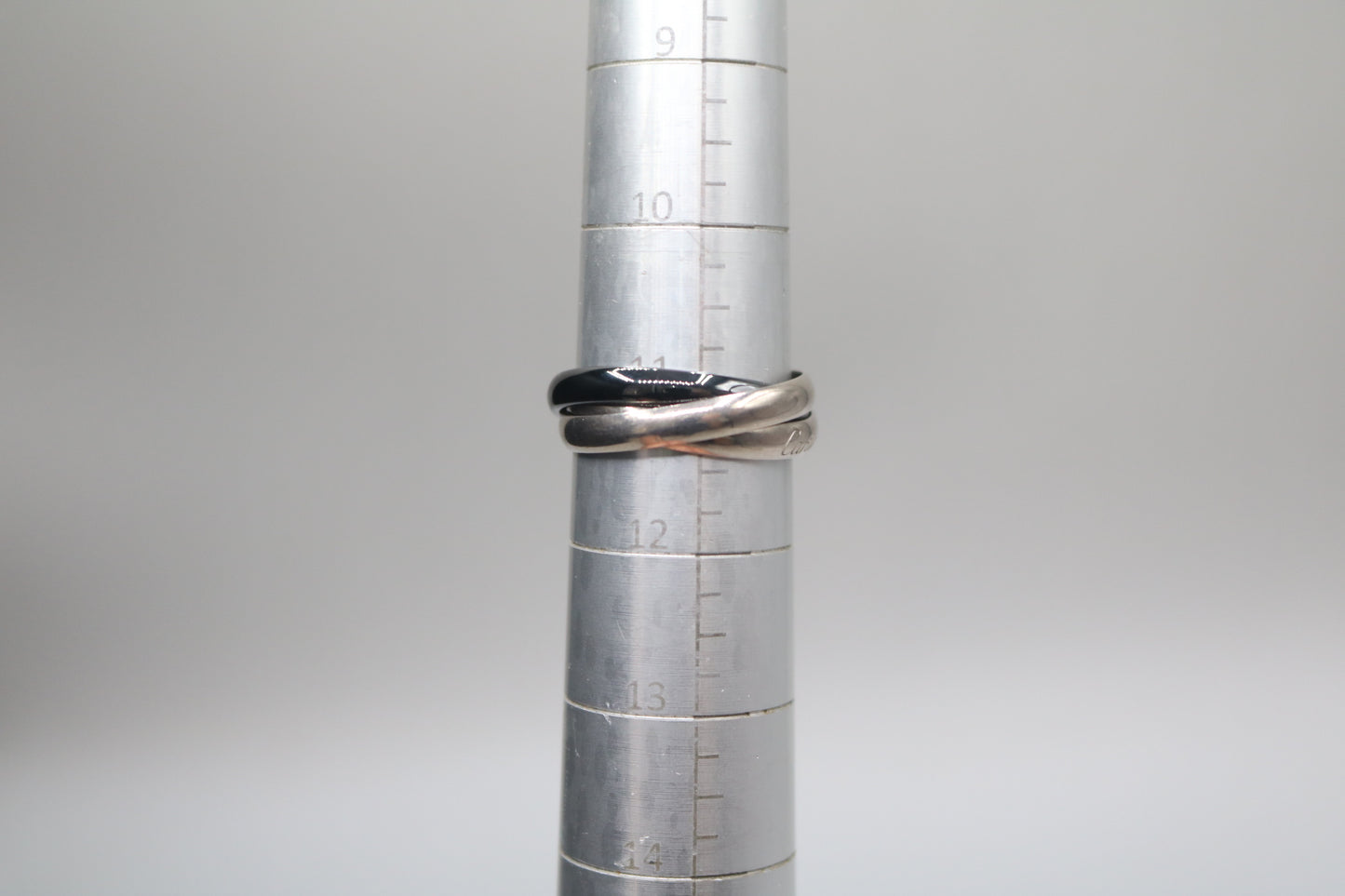 Cartier Trinity Ring White Gold and Ceramic (Size 65 or 11 & 1/4) (Local Purchase Only)
