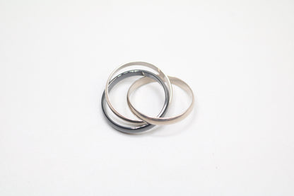 Cartier Trinity Ring White Gold and Ceramic (Size 65 or 11 & 1/4) (Local Purchase Only)