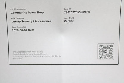 Cartier Trinity Ring White Gold and Ceramic (Size 65 or 11 & 1/4) (Local Purchase Only)
