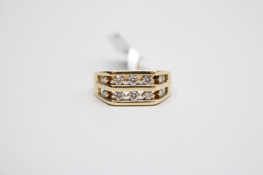 14K Yellow Gold Diamond Band Ring (0.30 CTW) (Size 7 3/4) Clearance Sale!