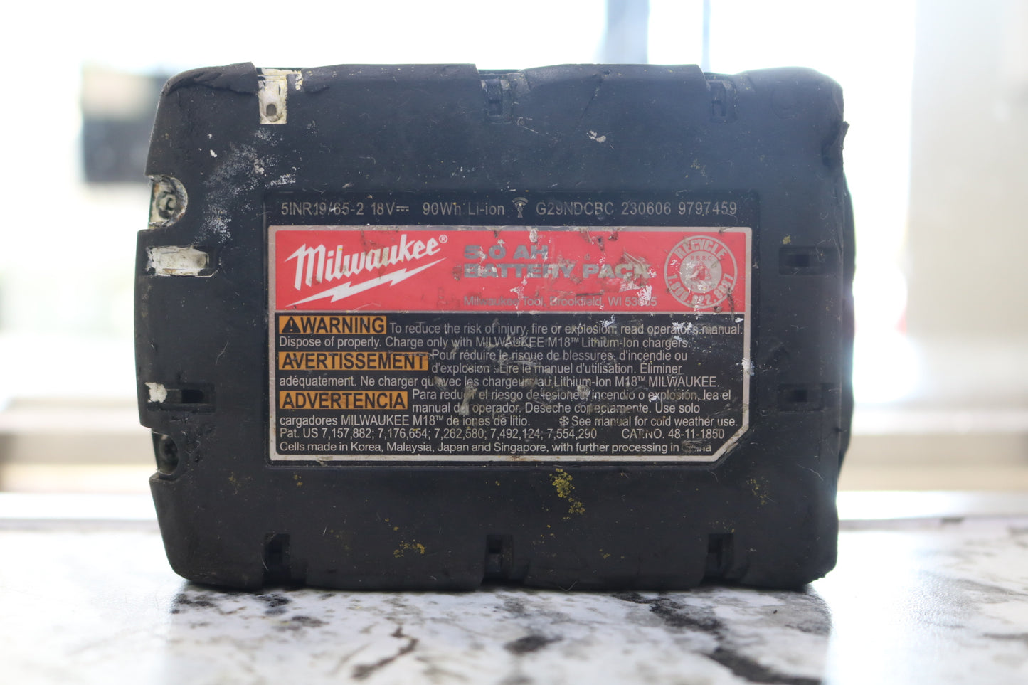 Milwaukee 48-11-1850 M18 XC 5.0 AH Battery
