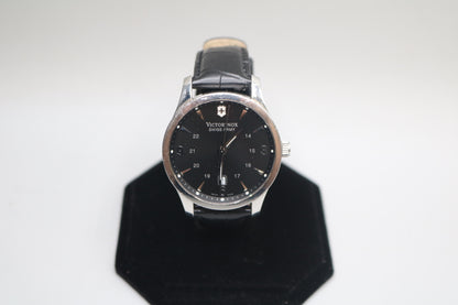 Victorinox Swiss Army Model 241475 Black Dial Watch