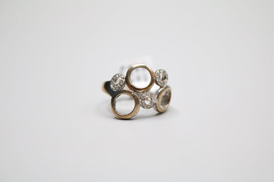 10K White Gold Diamond Circle Ring (Size 7) Clearance Sale!!!