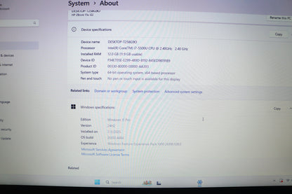 2015 HP ZBook 15u G2 15.6 Inch Laptop  (i7-5500u @ 2.40 GHz, 12GB RAM,  250 GB SSD, Win 11 Pro)
