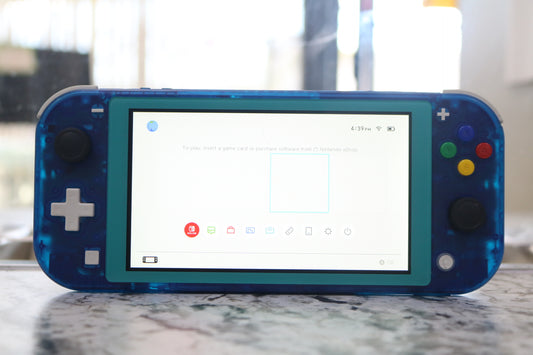 Nintendo Switch Lite HDH-001 (Turquoise Console Base) Transparent Clear Blue