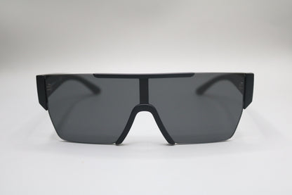 Burberry Sunglasses B4291 Matte Black Frames with Dark Grey Shield Lens