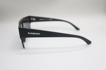 Burberry Sunglasses B4291 Matte Black Frames with Dark Grey Shield Lens