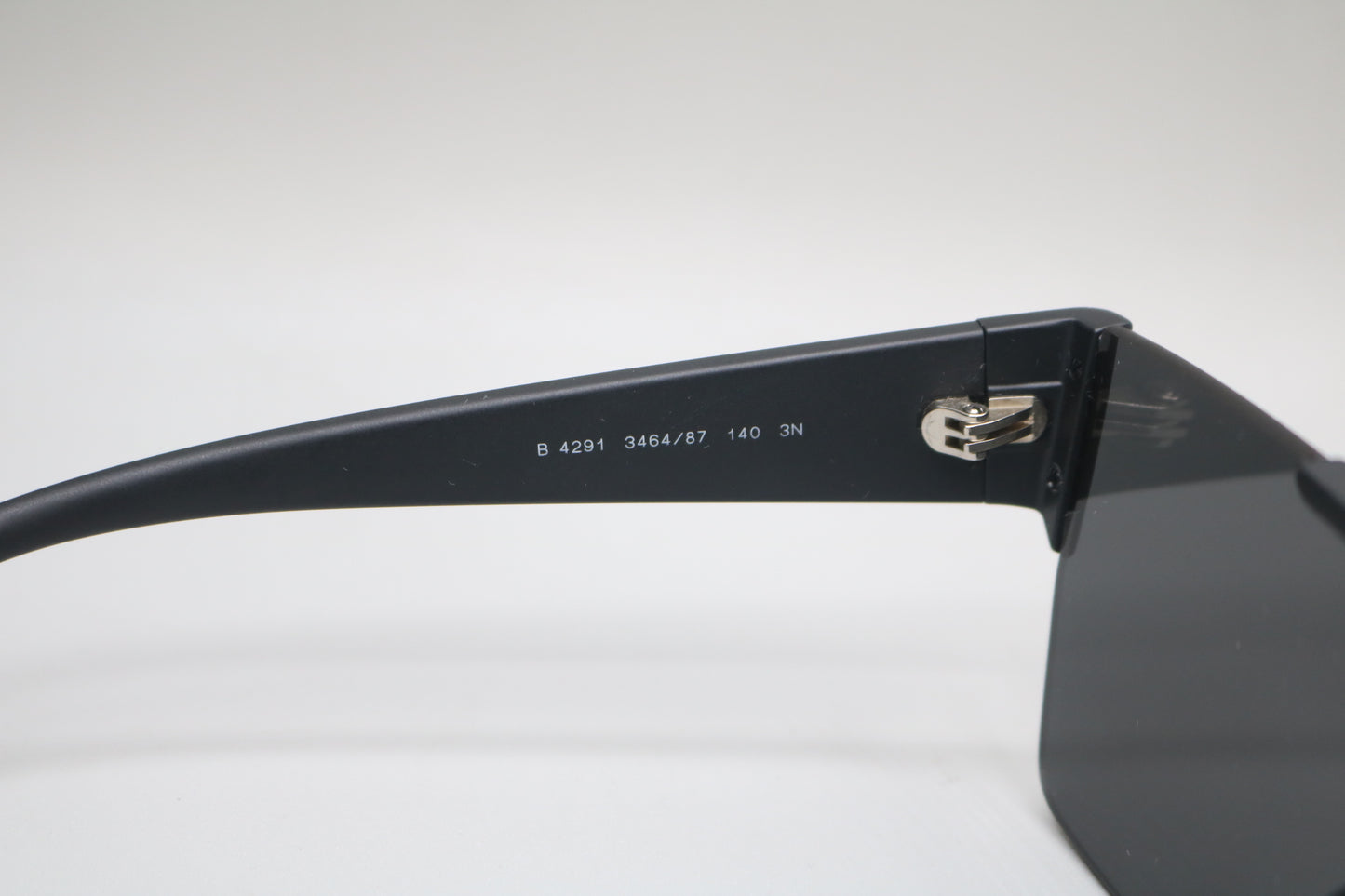 Burberry Sunglasses B4291 Matte Black Frames with Dark Grey Shield Lens