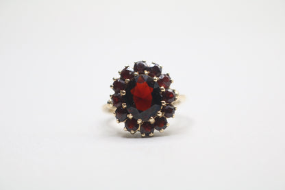 14K Yellow Gold Floral Cocktail Ring (Size 7 1/2)