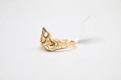 21k Yellow Gold Fancy Ring (Size 6 3/4)