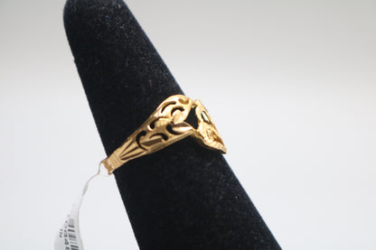 21k Yellow Gold Fancy Ring (Size 6 3/4)