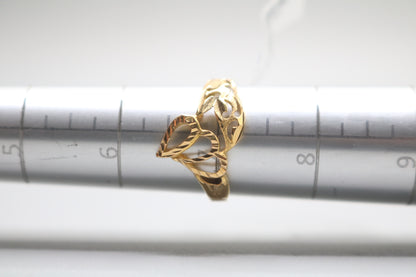 21k Yellow Gold Fancy Ring (Size 6 3/4)