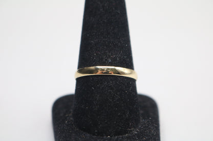 10k Yellow Gold Band Ring (Size 10 3/4)