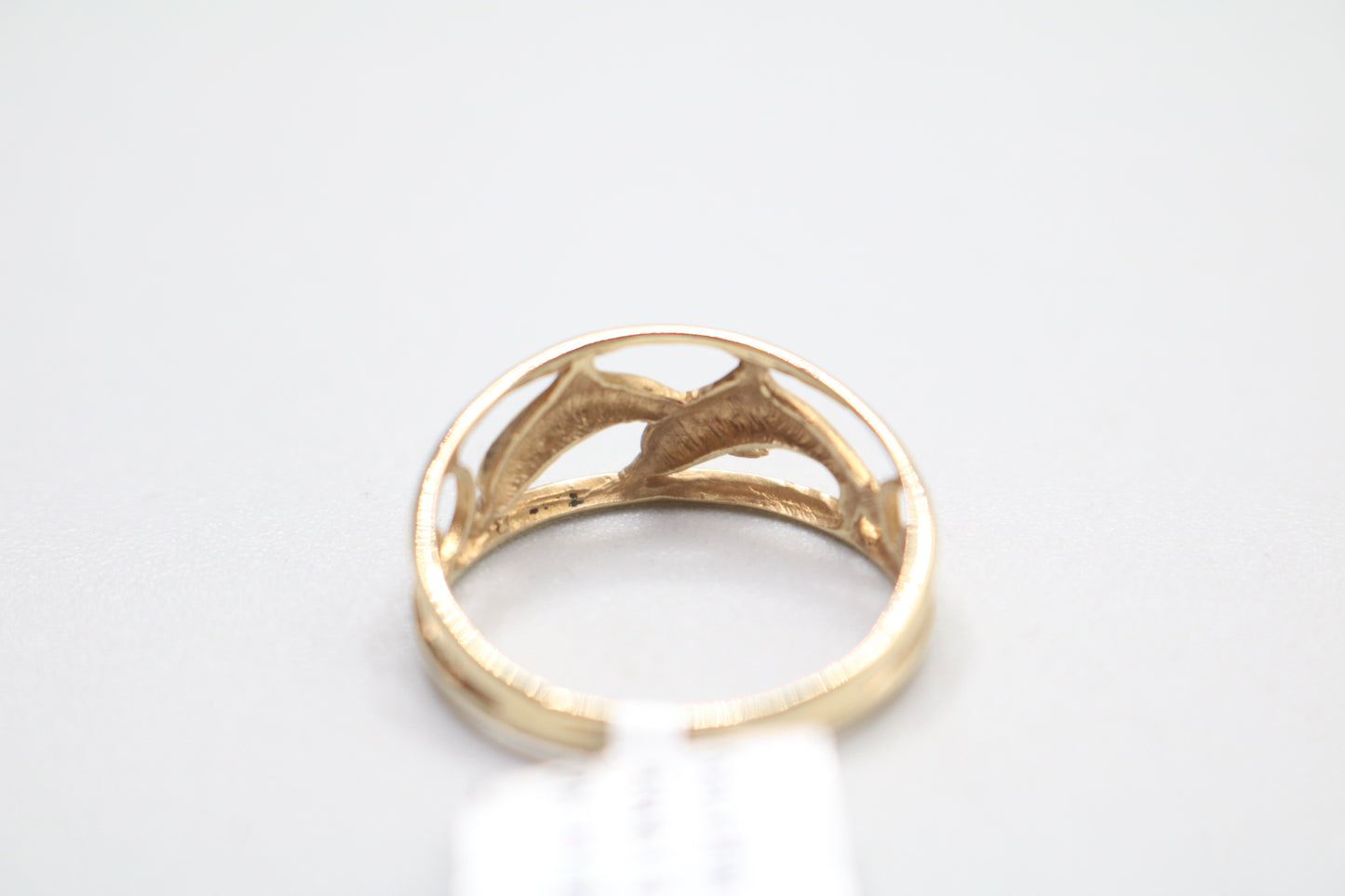10k Yellow Gold Fancy Dolphin Ring (Size 8 1/2)