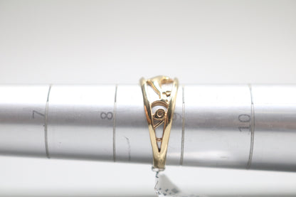 10k Yellow Gold Fancy Dolphin Ring (Size 8 1/2)
