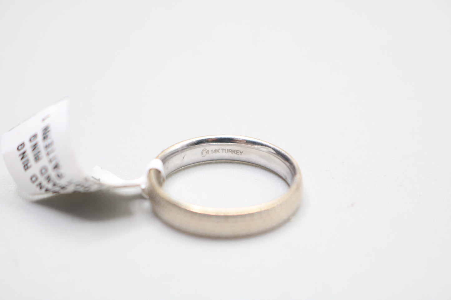 14k White Gold Fancy Band Ring (Size 7)
