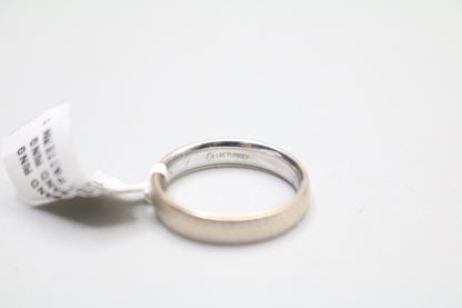 14k White Gold Fancy Band Ring (Size 7)