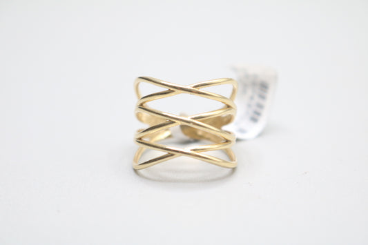 14k Yellow Gold Triple Infinity Ring (Size 6)