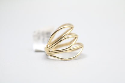 14k Yellow Gold Triple Infinity Ring (Size 6)