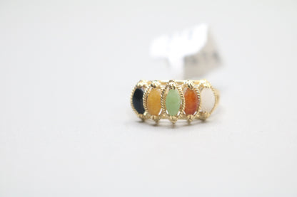 14k Yellow Gold Half Eternity Ring (Size 6 1/4)