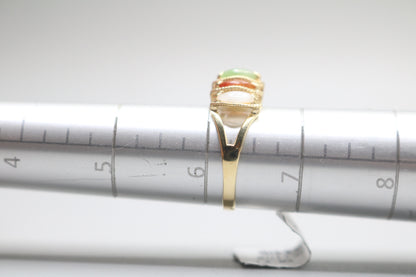 14k Yellow Gold Half Eternity Ring (Size 6 1/4)