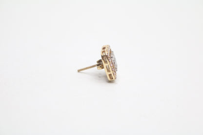 14K Yellow Gold Diamond Single Earring (0.38 CTW)