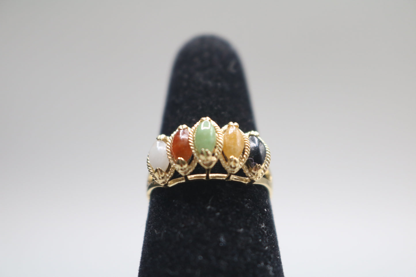 14k Yellow Gold Half Eternity Ring (Size 6 1/4)