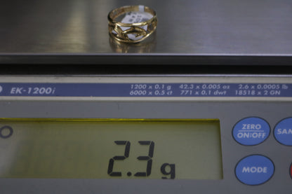 10k Yellow Gold Fancy Dolphin Ring (Size 8 1/2)