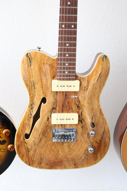 Michael Kelly 58 Thinline Semi-Hollow Spalted Maple Electric Guitar (No Shipping)