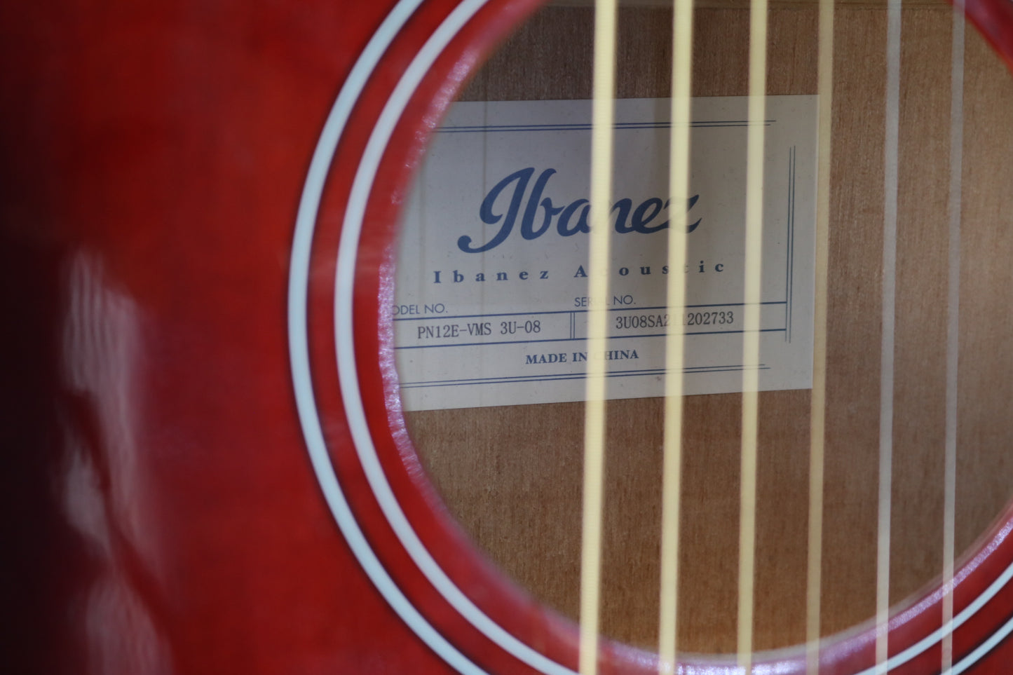 Ibanez PN12E Mahogany Sunburst Acoustic Electric Guitar (No Shipping)
