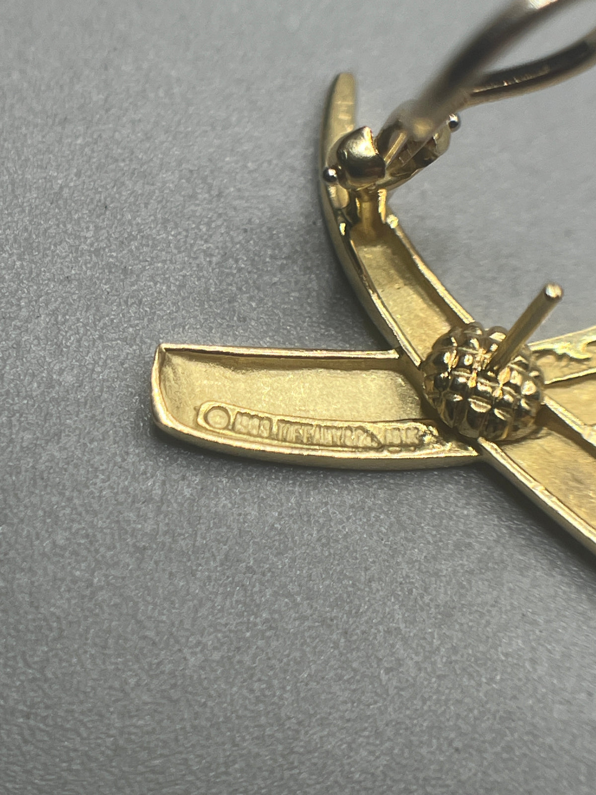 Tiffany & Co. Picasso 18K Yellow Gold Vintage Graffiti X Earrings