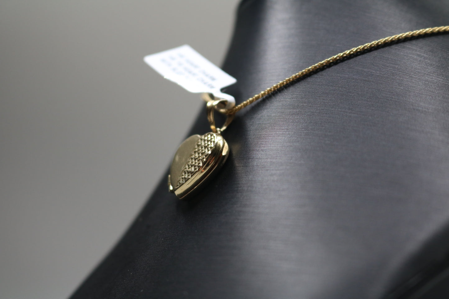 14k Yellow Gold Heart Locket Charm