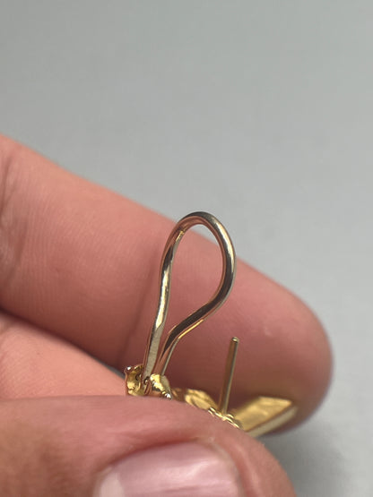 Tiffany & Co. Picasso 18K Yellow Gold Vintage Graffiti X Earrings