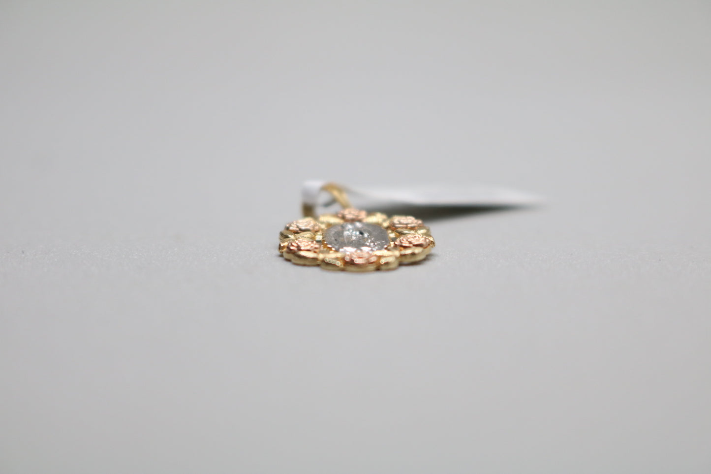 14k Three Tone Virgin Mary Charm