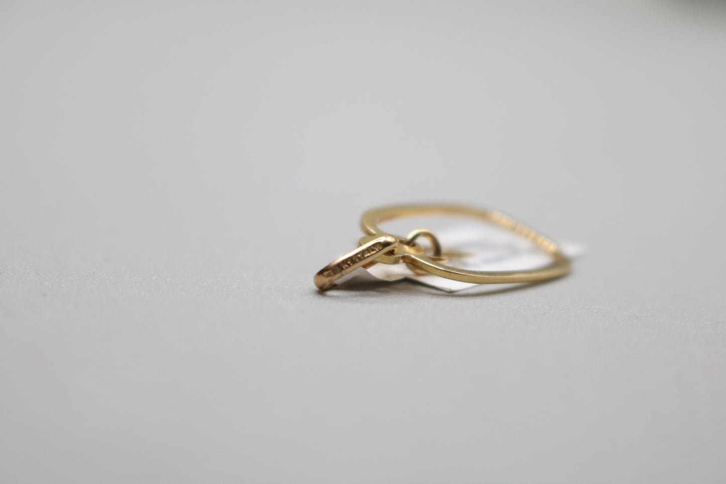 14k Yellow Gold Star of David Charm