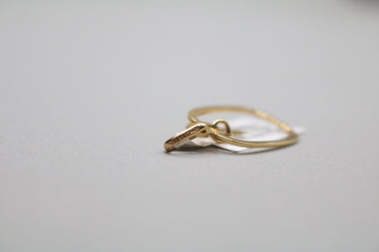 14k Yellow Gold Star of David Charm