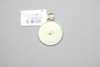 14k Two Tone Jesus Charm