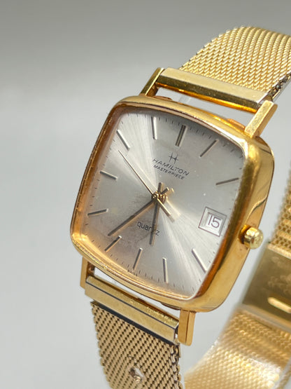 Hamilton Masterpiece 9116 10K Gold Filled Quartz 31mm Watch