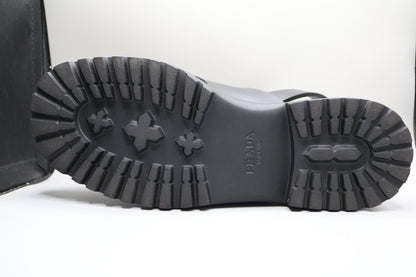 PRADA Leather Crossover Platform Sandals Size 39