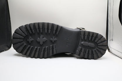 PRADA Leather Crossover Platform Sandals Size 39
