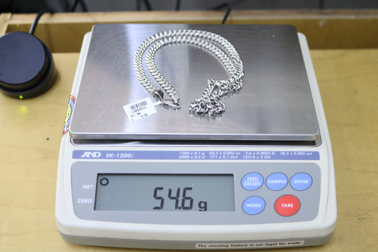 Sterling Silver Curb Chain (22 Inches)
