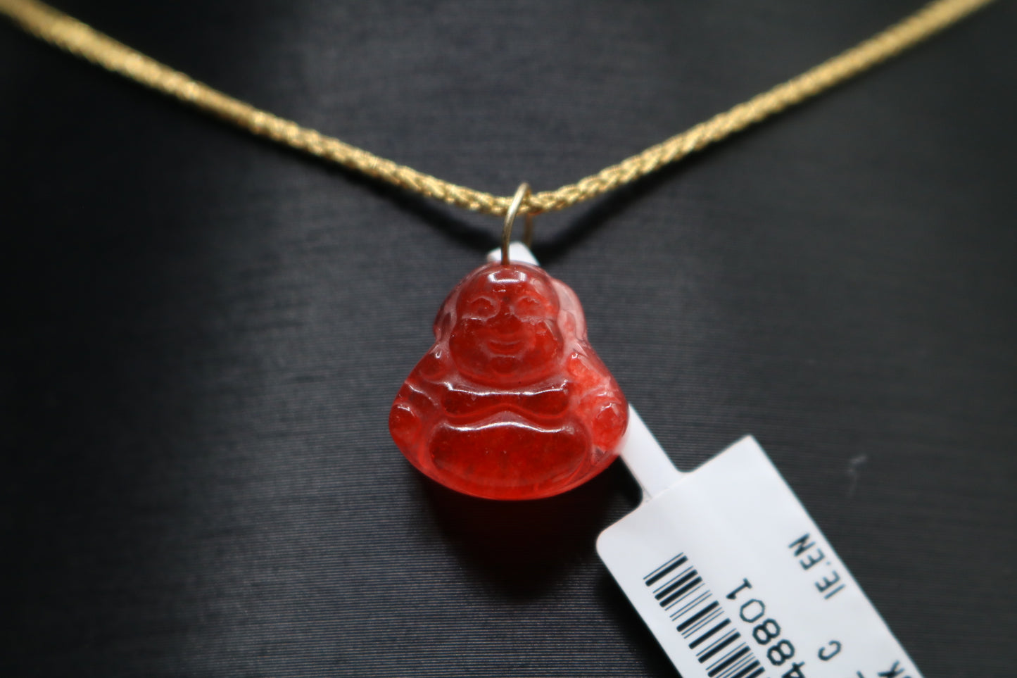 10k Yellow Gold Red Buddha